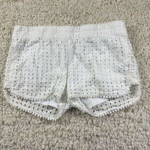 Lilly Pulitzer for Target Shorts XS Women's White Eyelet Layered Cotton‎